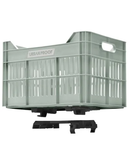 Gerecyclede Fietskrat Urban Proof Click 30 Liter - Mistig Mintgroen