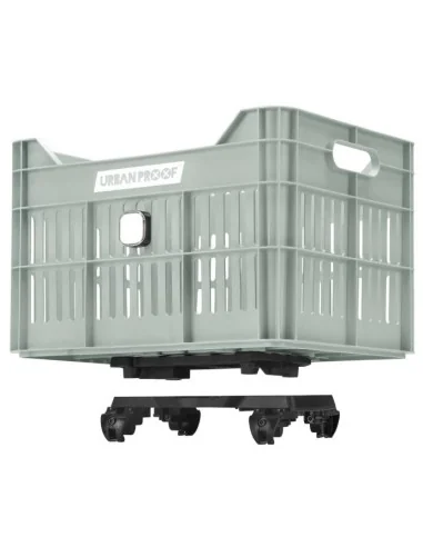 Gerecyclede Fietskrat Urban Proof Click 30 Liter - Mistig Mintgroen