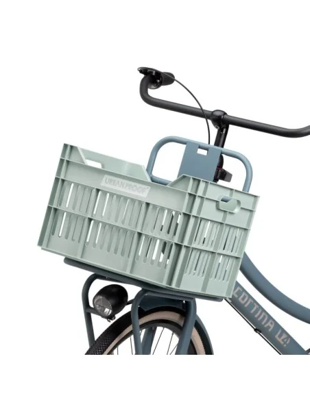 Gerecyclede Fietskrat Urban Proof Click 30 Liter - Mistig Mintgroen