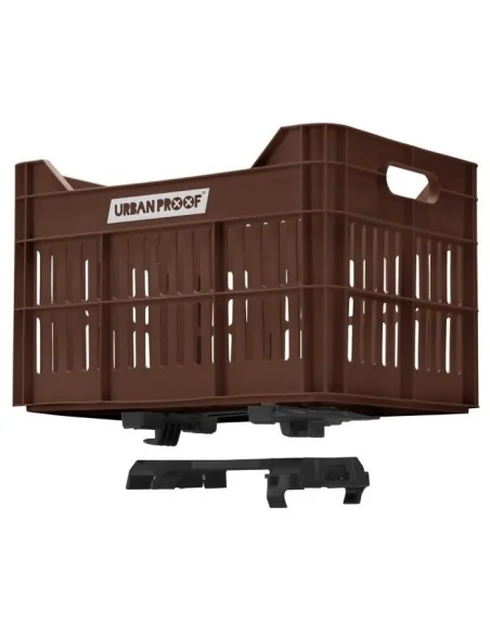 Gerecyclede Fietskrat Urban Proof Click 30 Liter - Donkerbruin