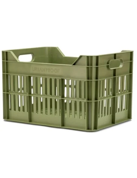 Gerecyclede fietskrat Urban Proof Click 30 liter - olijf groen