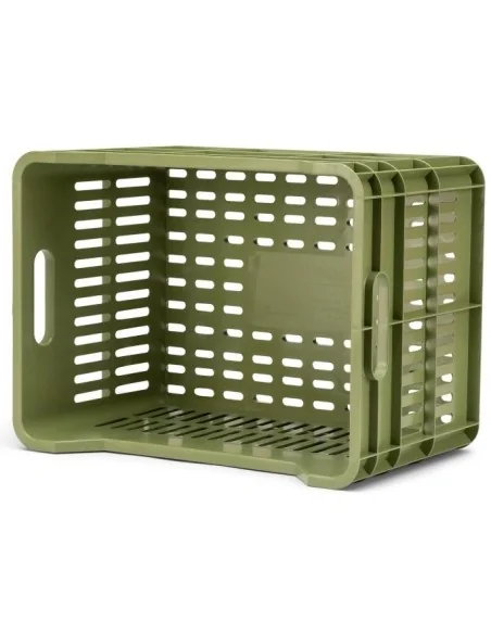 Gerecyclede fietskrat Urban Proof Click 30 liter - olijf groen