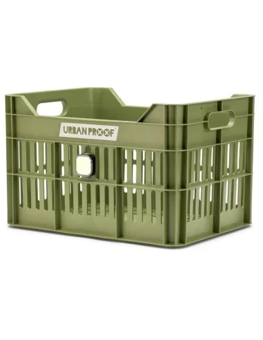 Gerecyclede fietskrat Urban Proof Click 30 liter - olijf groen