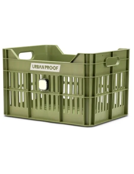 Gerecyclede fietskrat Urban Proof Click 30 liter - olijf groen