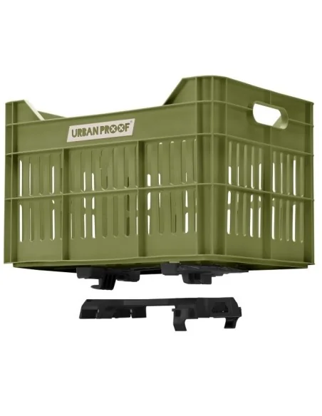 Gerecyclede fietskrat Urban Proof Click 30 liter - olijf groen