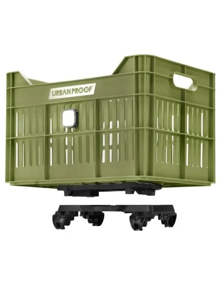Gerecyclede fietskrat Urban Proof Click 30 liter - olijf groen