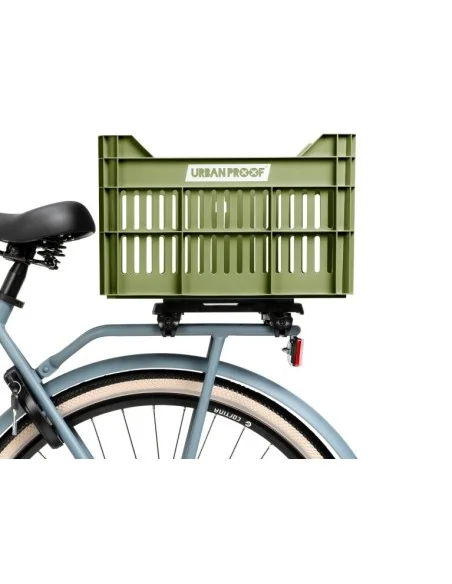 Gerecyclede fietskrat Urban Proof Click 30 liter - olijf groen