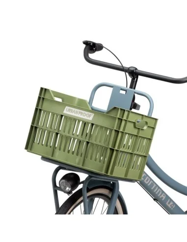 Gerecyclede fietskrat Urban Proof Click 30 liter - olijf groen