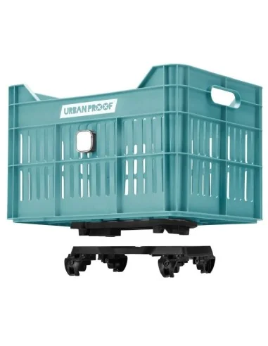 Gerecyclede fietskrat Urban Proof Click 30 liter - lucht blauw