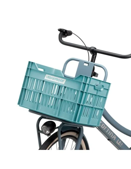 Gerecyclede fietskrat Urban Proof Click 30 liter - lucht blauw