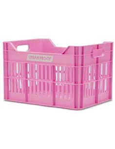 Gerecyclede Fietskrat Urban Proof Click 30 Liter - Felroze