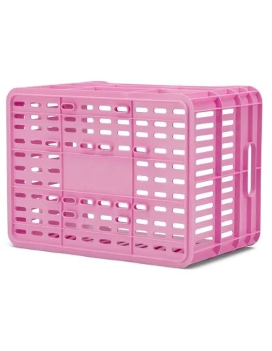 Gerecyclede Fietskrat Urban Proof Click 30 Liter - Felroze