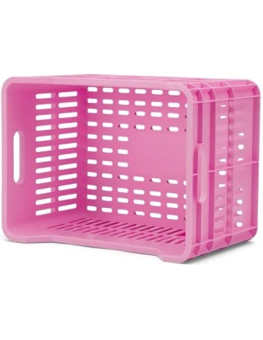 Gerecyclede Fietskrat Urban Proof Click 30 Liter - Felroze