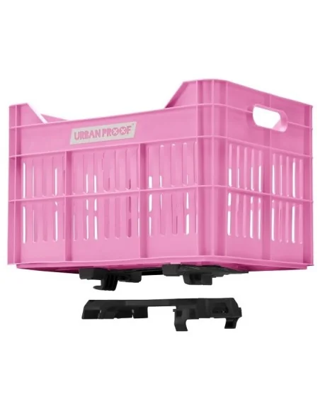 Gerecyclede Fietskrat Urban Proof Click 30 Liter - Felroze