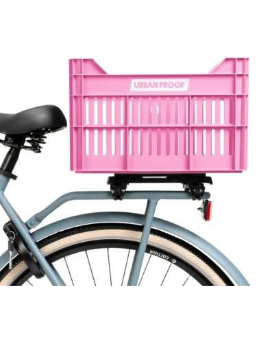 Gerecyclede Fietskrat Urban Proof Click 30 Liter - Felroze