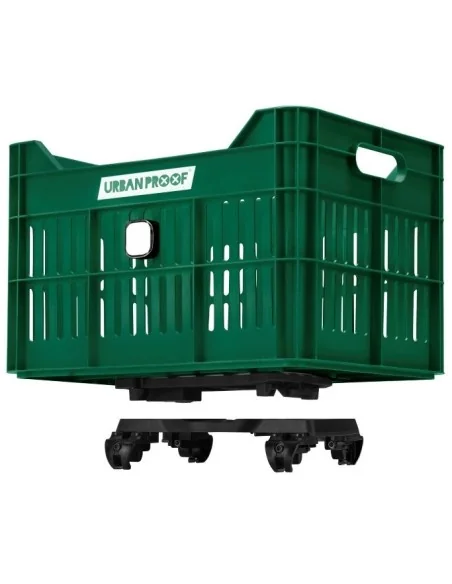 Gerecyclede Fietskrat Urban Proof Click 30 Liter - Retro Groen