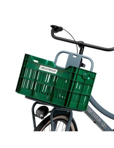 Gerecyclede Fietskrat Urban Proof Click 30 Liter - Retro Groen