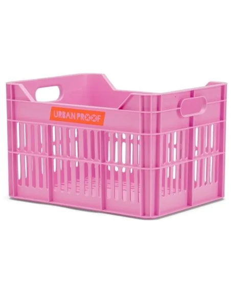 Gerecyclede Fietskrat Urban Proof Junior 15 Liter - Felroze