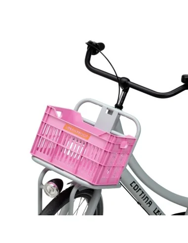 Gerecyclede Fietskrat Urban Proof Junior 15 Liter - Felroze