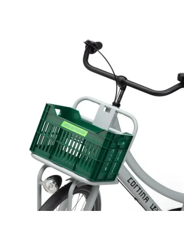 Gerecyclede Fietskrat Urban Proof Junior 15 Liter - Retro Groen