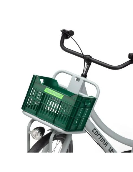 Gerecyclede Fietskrat Urban Proof Junior 15 Liter - Retro Groen