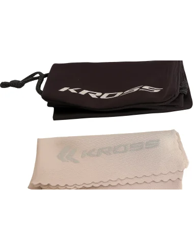 Fietsbril Kross Fly UV400 meekleurende lenzen - zwart frame