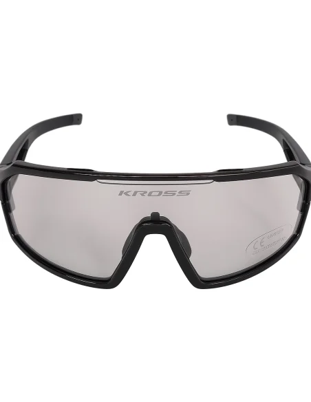 Fietsbril Kross Fly UV400 meekleurende lenzen - zwart frame