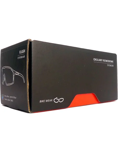 Fietsbril Kross Flash UV400 gepolariseerde lenzen - zwart frame