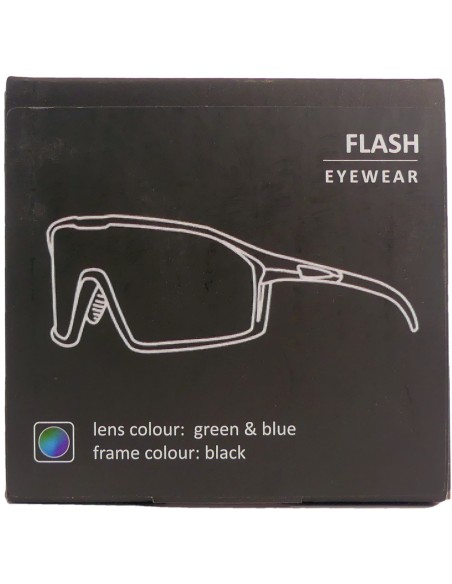 Fietsbril Kross Flash UV400 gepolariseerde lenzen - zwart frame
