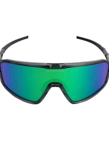 Fietsbril Kross Flash UV400 gepolariseerde lenzen - zwart frame