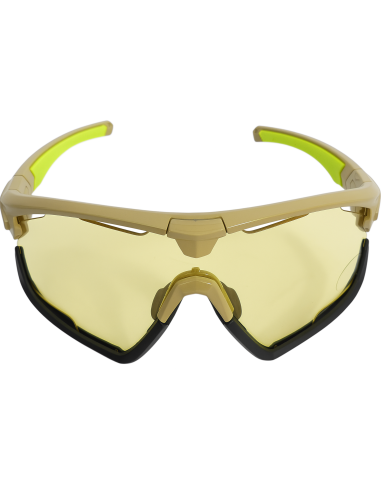 Fietsbril Kross Braker UV400 verwisselbare lenzen - beige frame