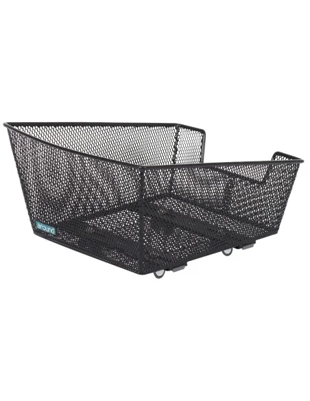 Fietsmand Around College Basic Small incl. voorgemonteerd Around Fix systeem - zwart