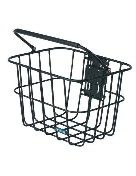 Fietsmand Around ACE afneembaar incl.montageplaat voor Klick-Fix adapter - mat zwart