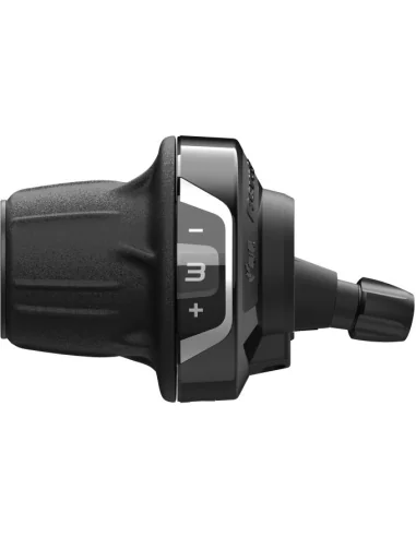 Draaiversteller (links) 3-speed Shimano Tourney SL-RV400 - zwart/zilver