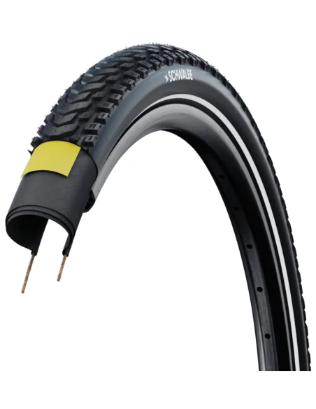 Buitenband Schwalbe Marathon Mondial Pro Evo V-Guard 28 x 2.00"/50-622 - zwart met reflectie