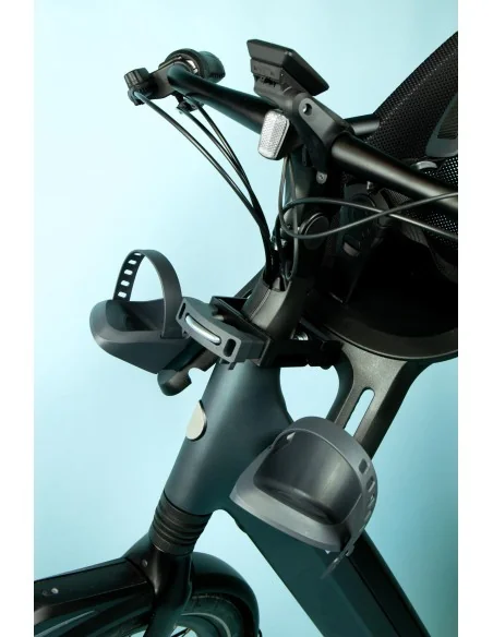 Ahead stuurpenadapter Qibbel 1 1/4" geïntegreerde kabels - zwart