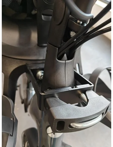 Ahead stuurpenadapter Qibbel 1 1/8" geïntegreerde kabels - zwart