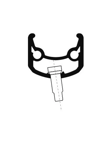 Velg Ryde Andra 40 27.5" 650B / 584 x 25C aluminium 36 gaats 14G - zwart geslepen