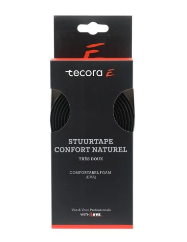 Stuurlint Tecora Confort Naturel ø2.5 x 30mm 1.8m - zwart (2 stuks)