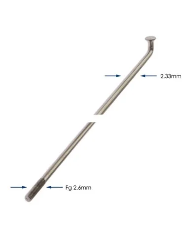 Spaken 286-13 Alpina Raggi ø2.33mm FG 2,6 - RVS (144 stuks)