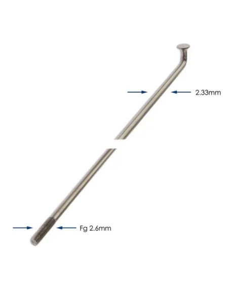 Spaken 286-13 Alpina Raggi ø2.33mm FG 2,6 - RVS (144 stuks)