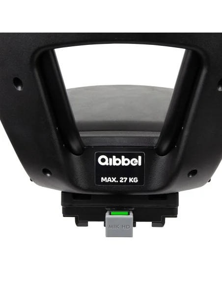 Kinderzitje achter Qibbel Junior 6+ - MIK HD - met voetsteun en beschermplaat - Midnight Black