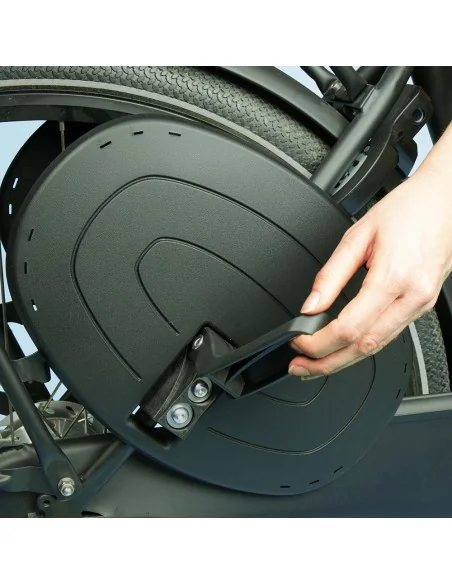 Kinderzitje achter Qibbel Junior 6+ - MIK HD - met voetsteun en beschermplaat - Midnight Black