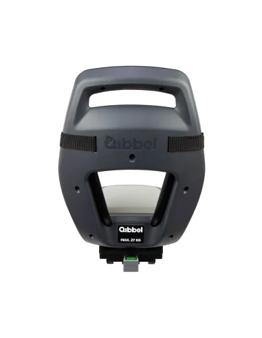 Kinderzitje achter Qibbel Junior 6+ - MIK HD - met voetsteun en beschermplaat - Graniet Grijs