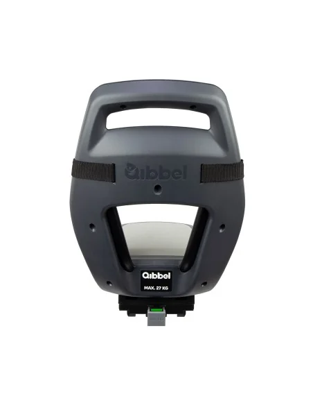 Kinderzitje achter Qibbel Junior 6+ - MIK HD - met voetsteun en beschermplaat - Graniet Grijs