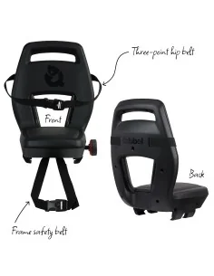 Kinderzitje achter Qibbel Junior 6+ Longtail Edition - Midnight Black 2