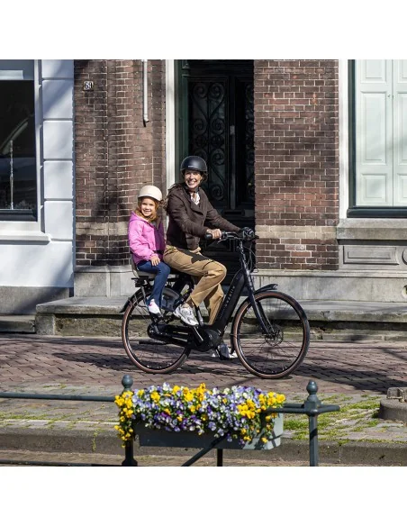 Kinderzitje achter Qibbel Junior 6+ Longtail Edition - Midnight Black