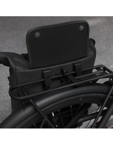 Gerecyclede enkele fietstas Urban Proof Rolltop 20 liter 30 x 15 x 42cm - zwart