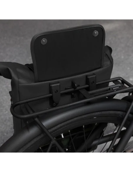 Gerecyclede enkele fietstas Urban Proof Rolltop 20 liter 30 x 15 x 42cm - zwart