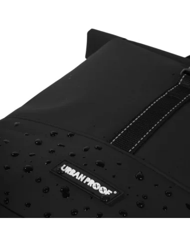 Gerecyclede enkele fietstas Urban Proof Rolltop 20 liter 30 x 15 x 42cm - zwart